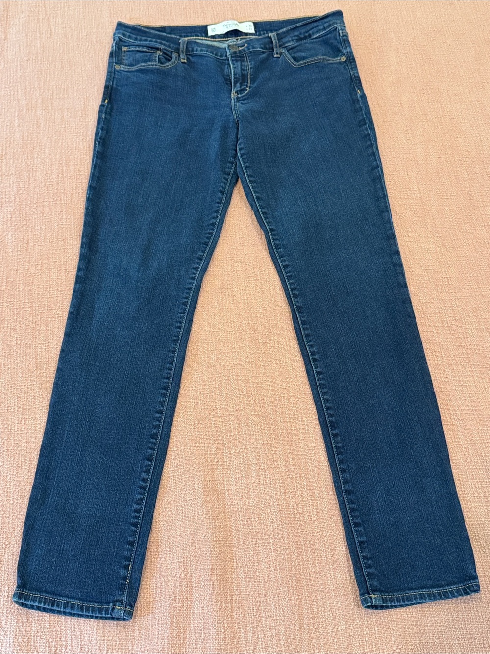 Abercrombie & Fitch W32L30 rise 8.5 Women's Blue Straight Leg Jeans